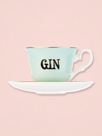 Yvonne Ellen Cup & Saucer - Boozy Gin