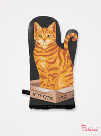 Ginger Tabby Cat In A Box - Oven Mitt