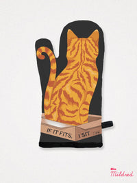 Ginger Tabby Cat In A Box - Oven Mitt