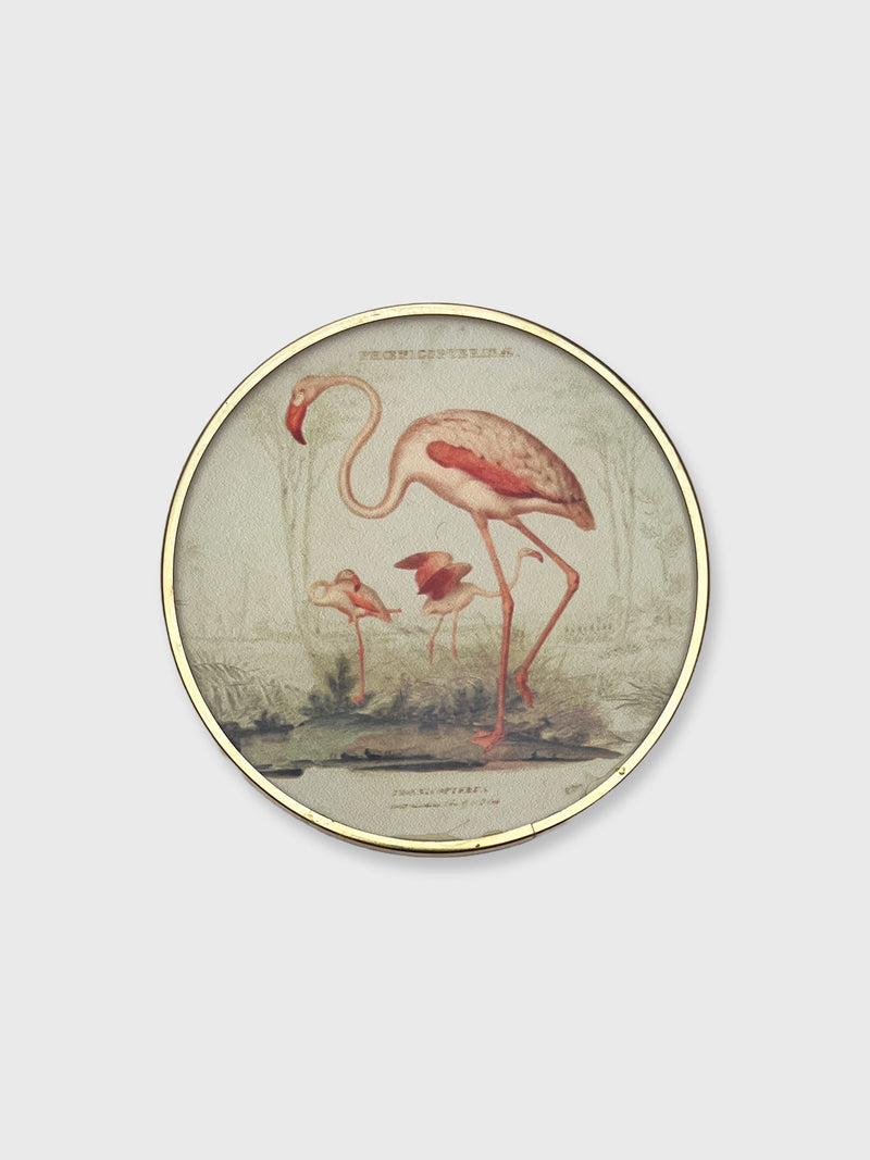 Vintage Style Coaster - Flamingo