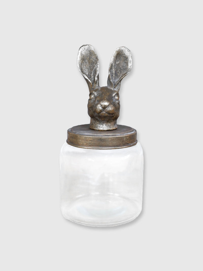 Rabbit Glass Jar