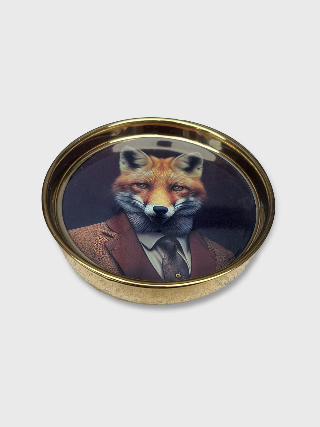 Forest Gentry Round Trinket Dish - Fox