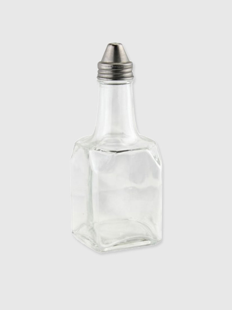 Clear Glass Traditional Vinegar Bottle