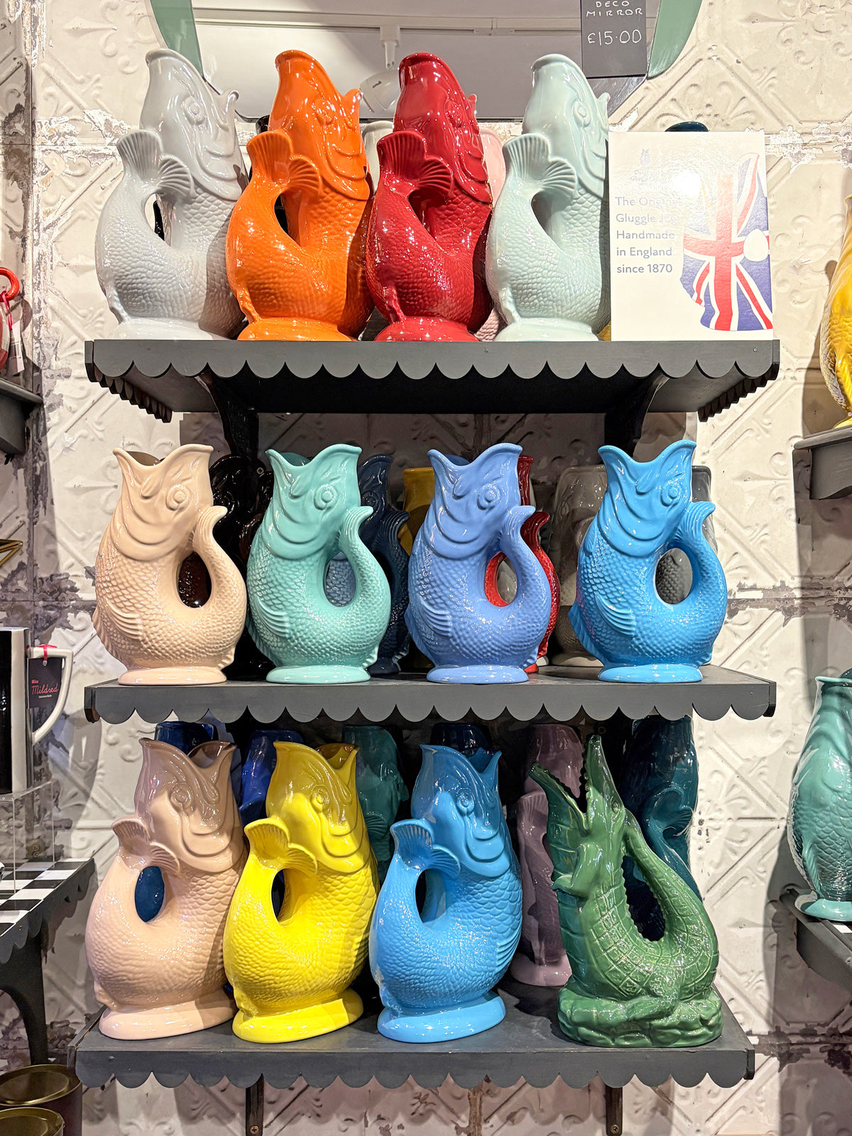 Gluggle Jug 'Croggle' Crocodile Jug - Green