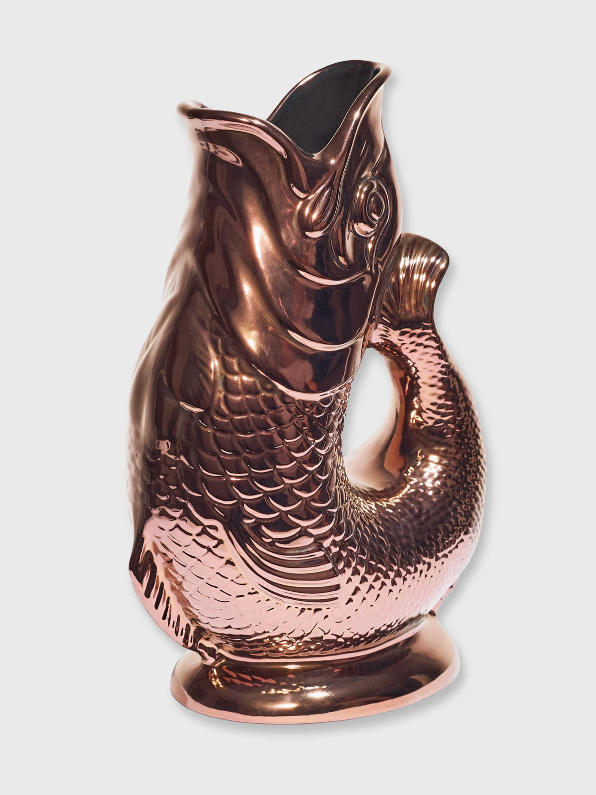 Gluggle Jug Extra Large Copper / Gold Lustre