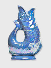 Gluggle Jug  Extra Large Sea Blue Lustre