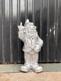 Naughty Finger Gnome 32cm - Silver
