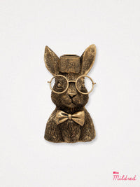 Bunny Dinner Candle Holder - Gold Colour