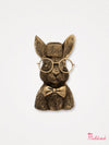 Bunny Dinner Candle Holder - Gold Colour