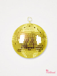 Gold Mirrored Disco Ball - Medium 20cm