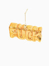 Christmas Ornament - Fuck - Gold