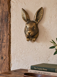 Gold Rabbit Head Hanging Wall Decoration
