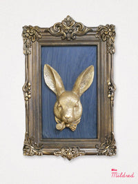 Gold Framed Rabbit Head