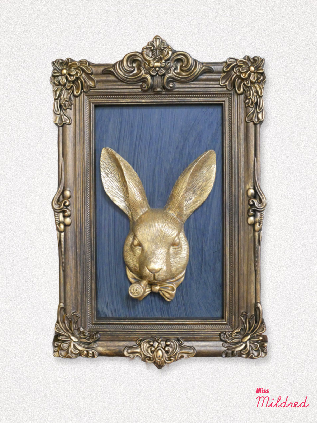 Gold Framed Rabbit Head