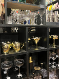 Champagne Coupe Glass - Gold Colour