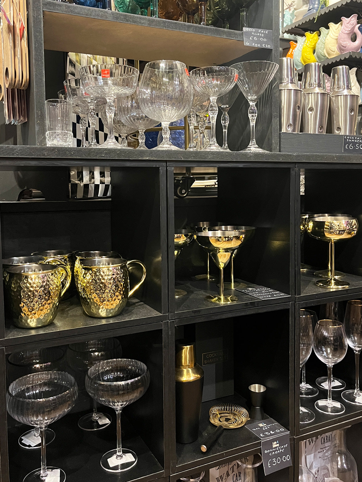 Champagne Coupe Glass - Gold Colour