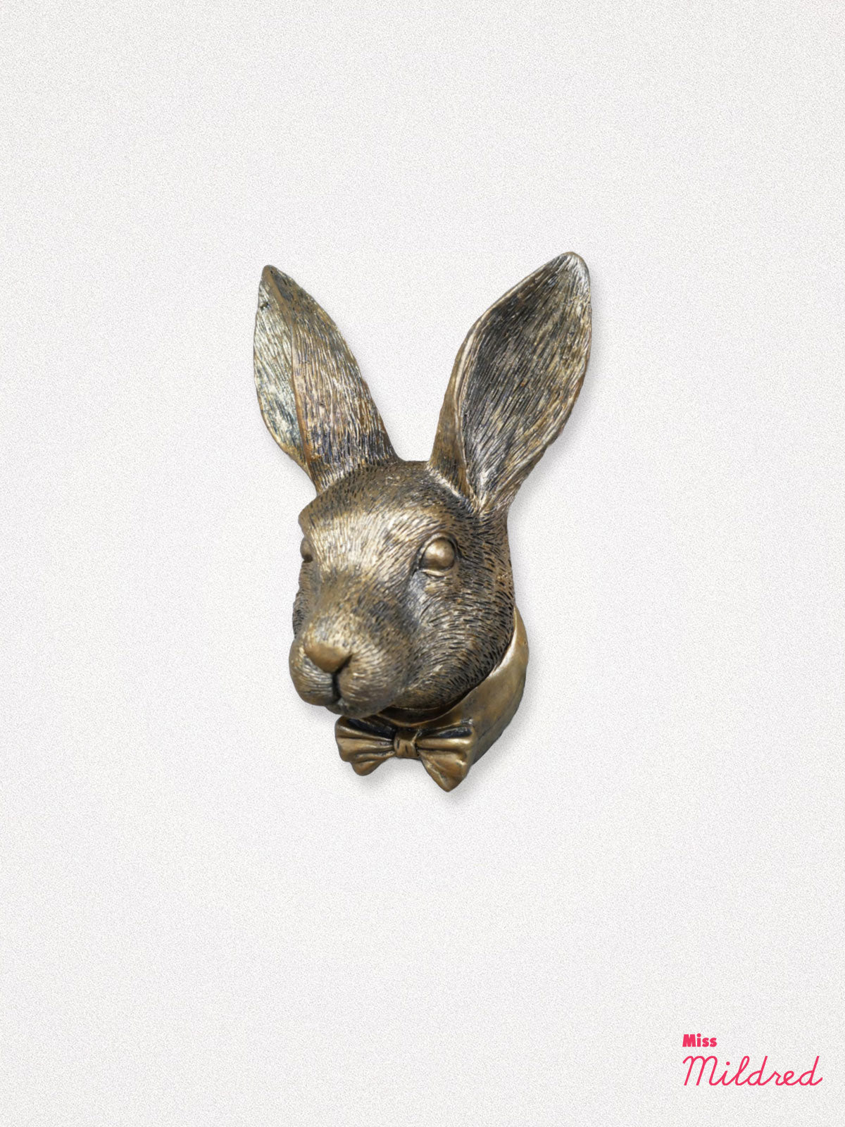 Gold Rabbit Head Hanging Wall Decoration