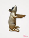 Decorative Gold Rat Statue