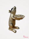 Decorative Gold Rat Statue