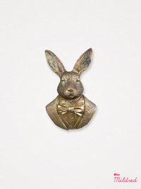 Gold Rabbit Wall Plaque Decoration