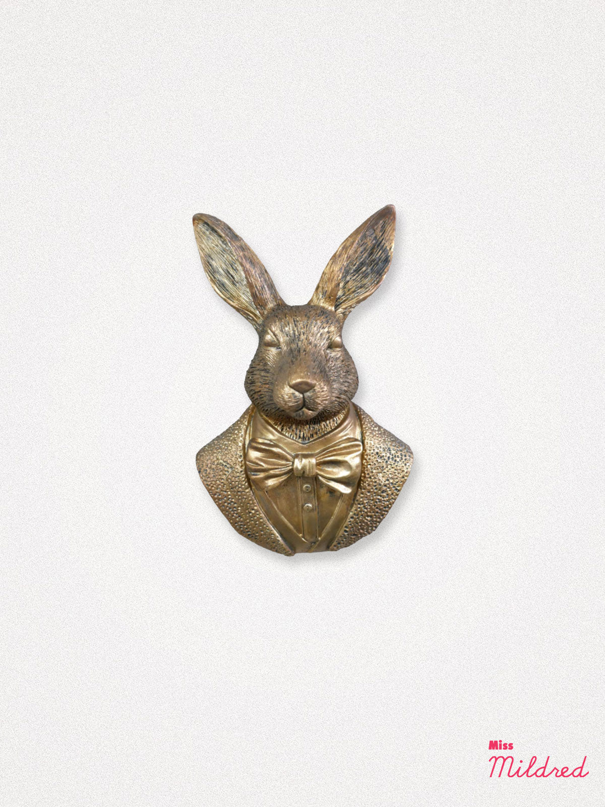 Gold Rabbit Wall Plaque Decoration