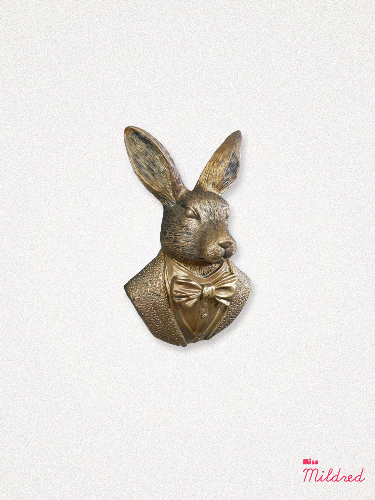 Gold Rabbit Wall Plaque Decoration