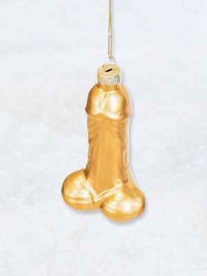 Christmas Ornament - Gold Penis