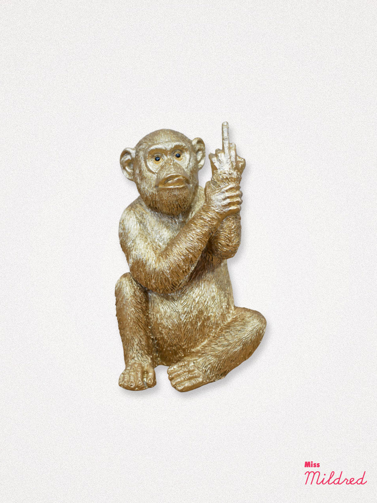 Up Yours Finger Monkey Medium - Gold