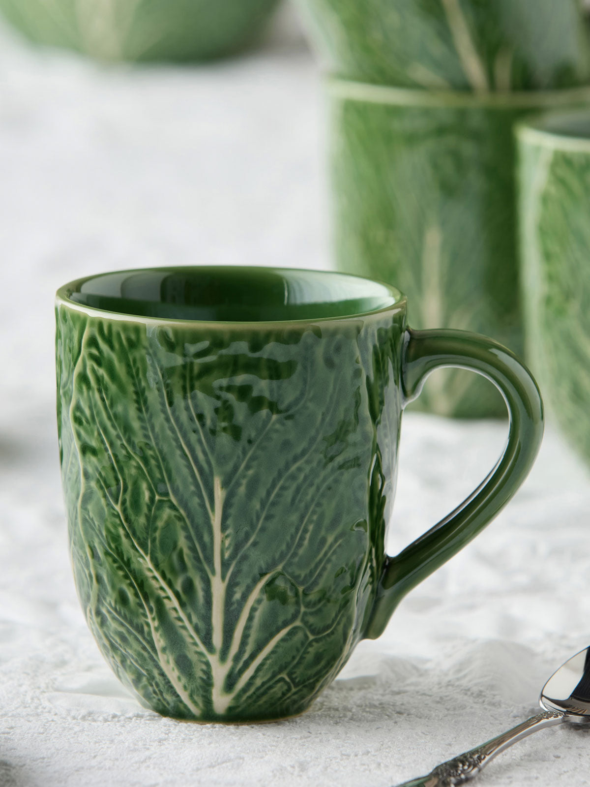 Green Cabbage Leaf Cup / Mug