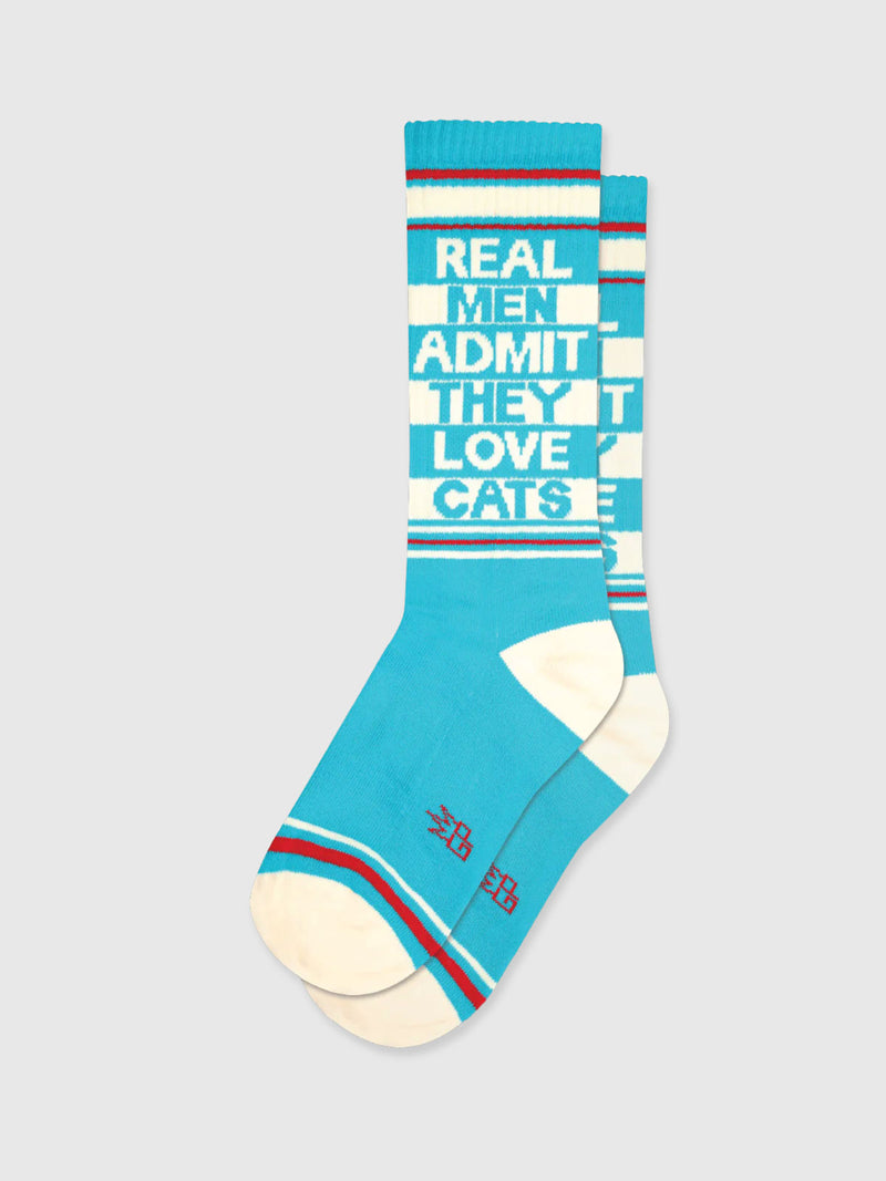 Gumball Poodle - Real Men Admit They Love Cats Socks￼