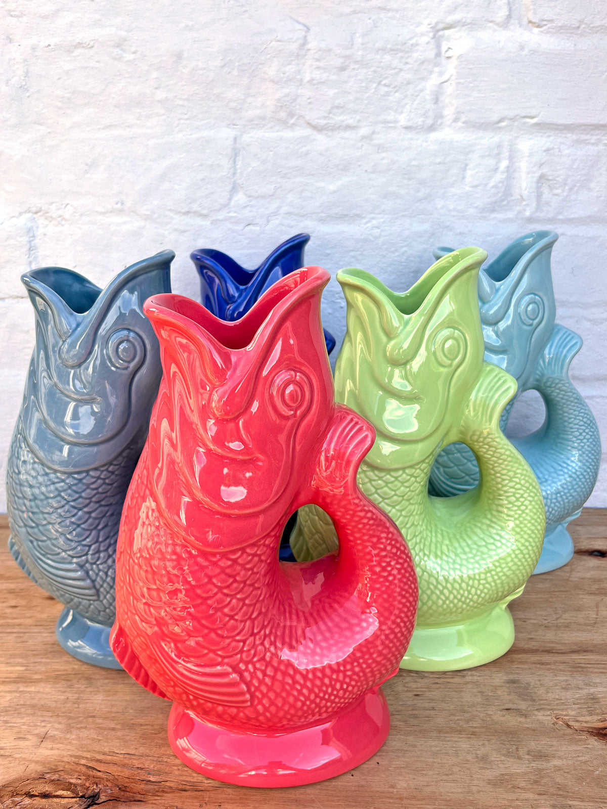 Gurgly Glug Jug Vase Extra Large - Apple Green