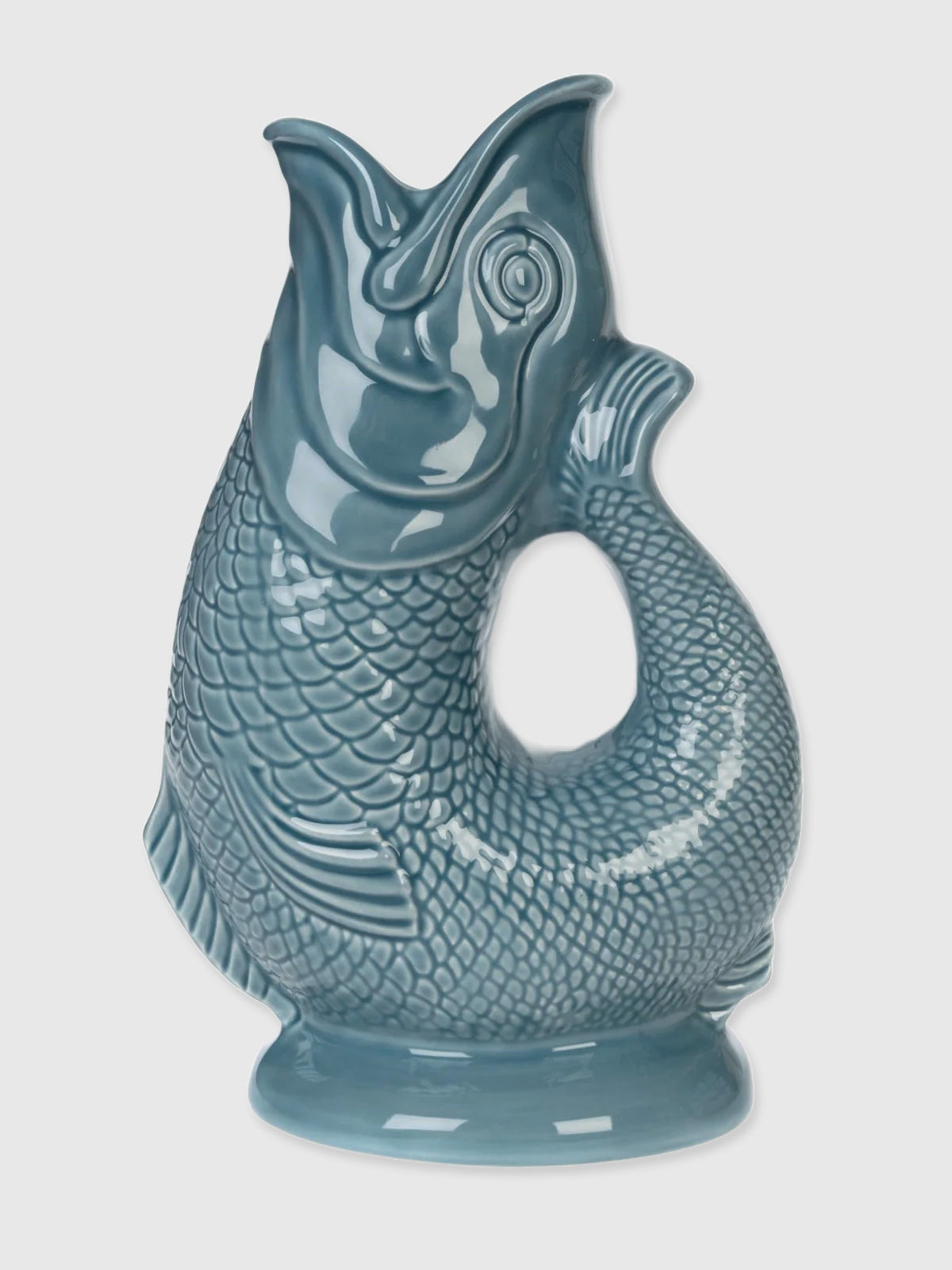Gurgly Glug Jug Vase Extra Large - Blue Grey