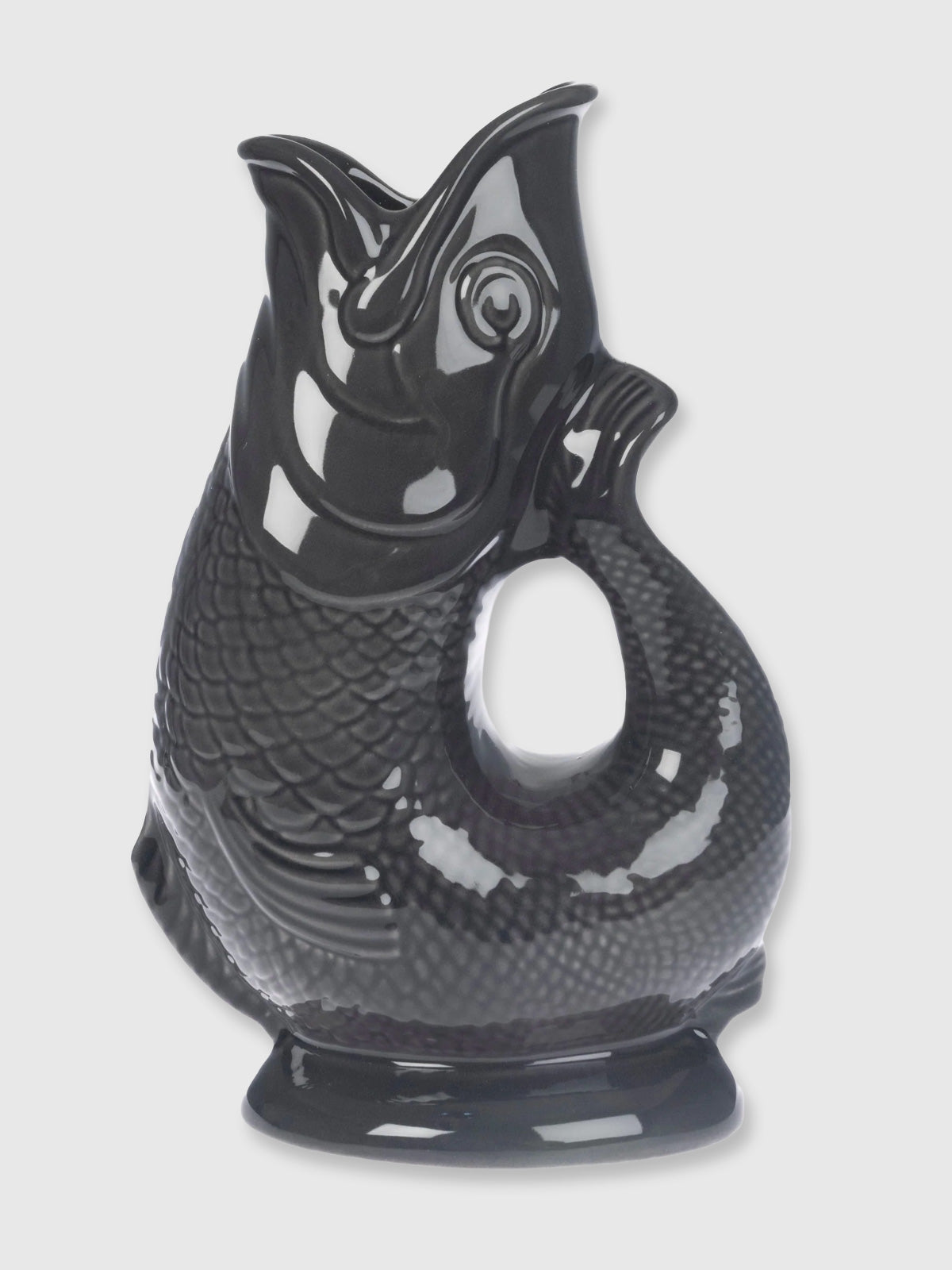 Gurgly Glug Jug Vase Extra Large - Gunmetal Grey
