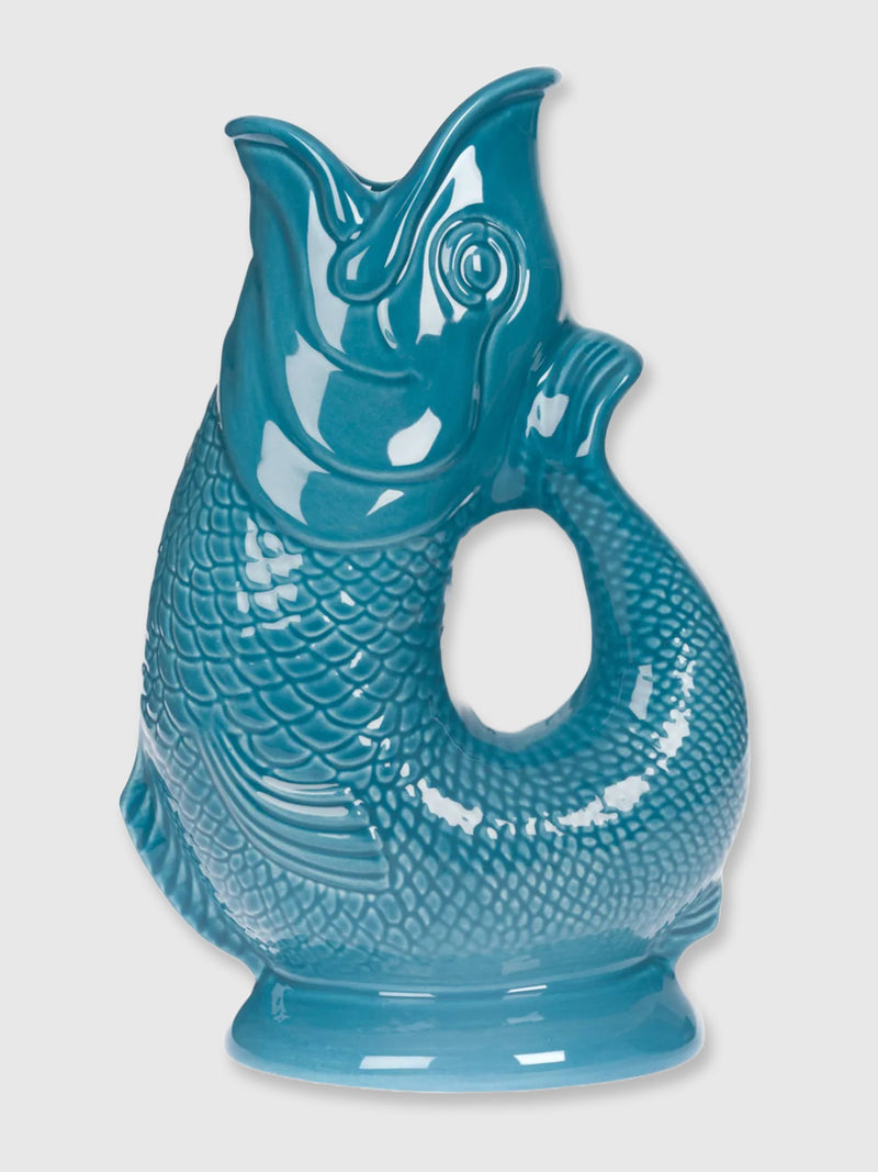 Gurgly Glug Jug Vase Extra Large - Kingfisher