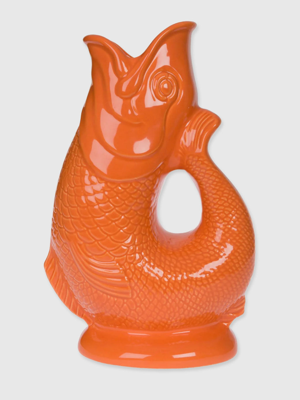 Gurgly Glug Jug Vase Extra Large - Orange