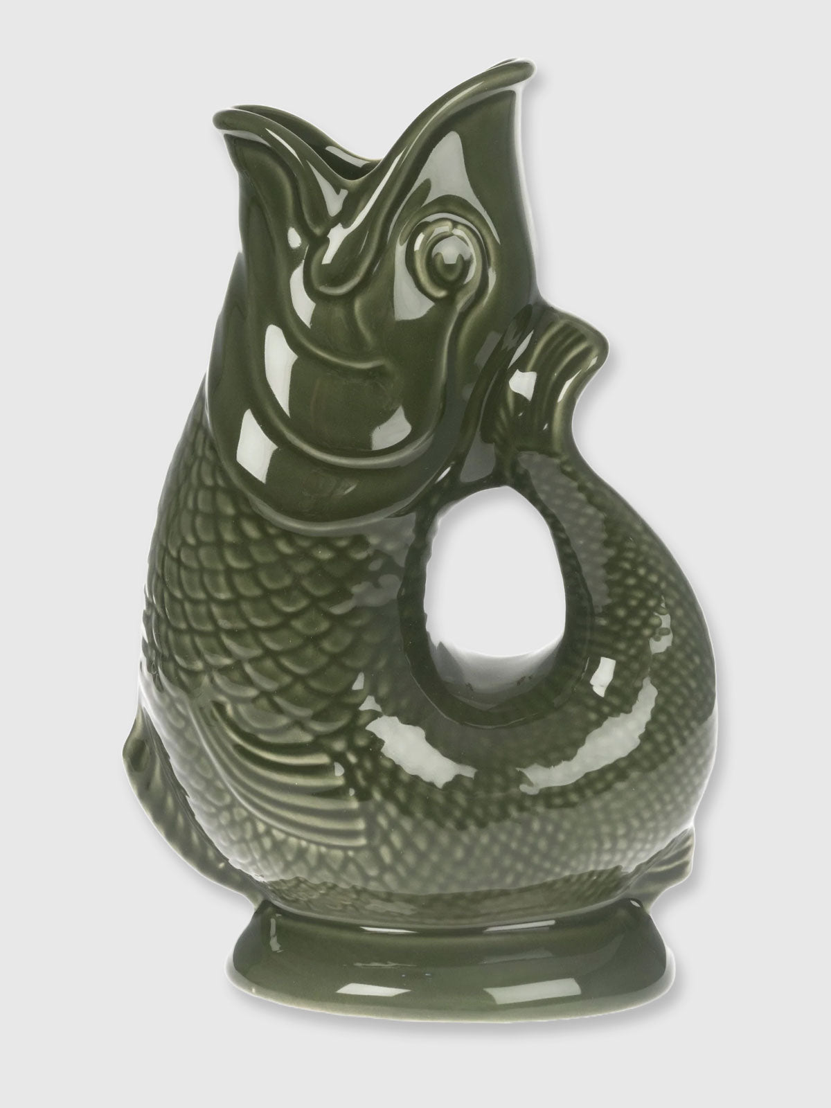 Gurgly Glug Jug Vase Extra Large - Original Green
