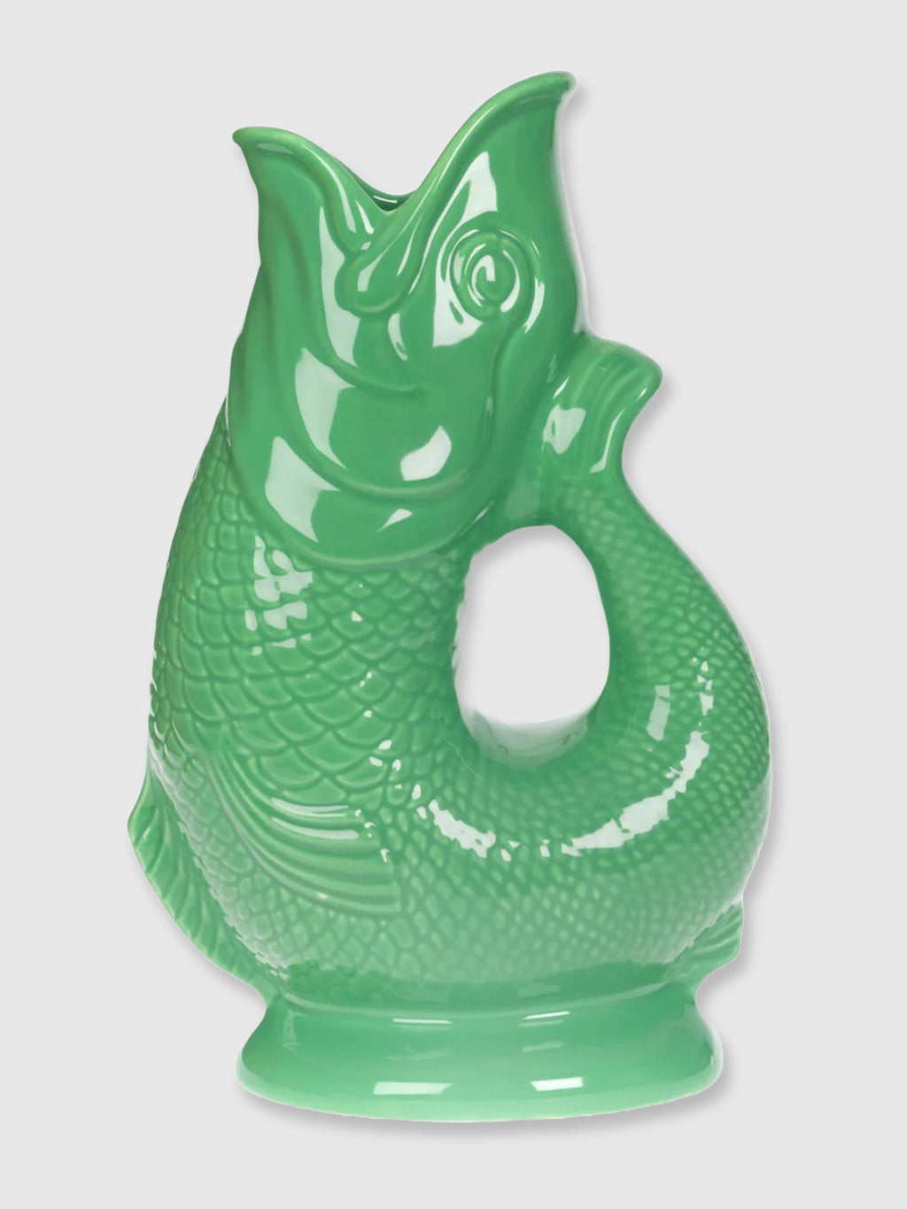 Gurgly Glug Jug Vase Extra Large - Pea Green