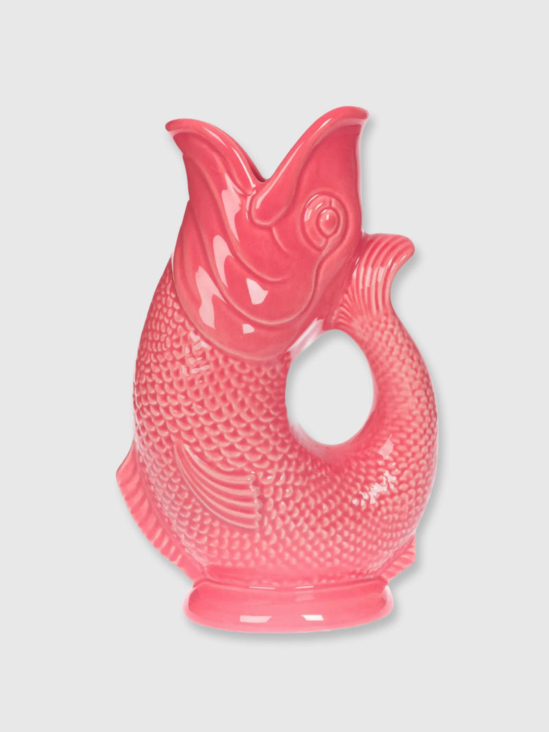 Gurgly Glug Jug Vase Large - Coral