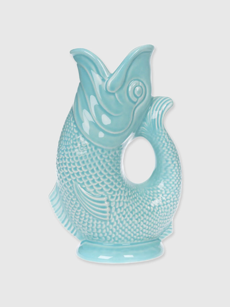 Gurgly Glug Jug Vase Large - Duck Egg Blue