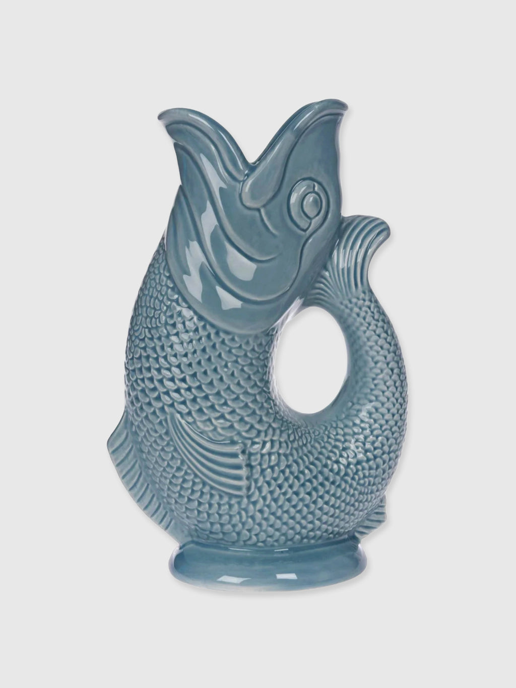 Gurgly Glug Jug Vase Large - Blue Grey
