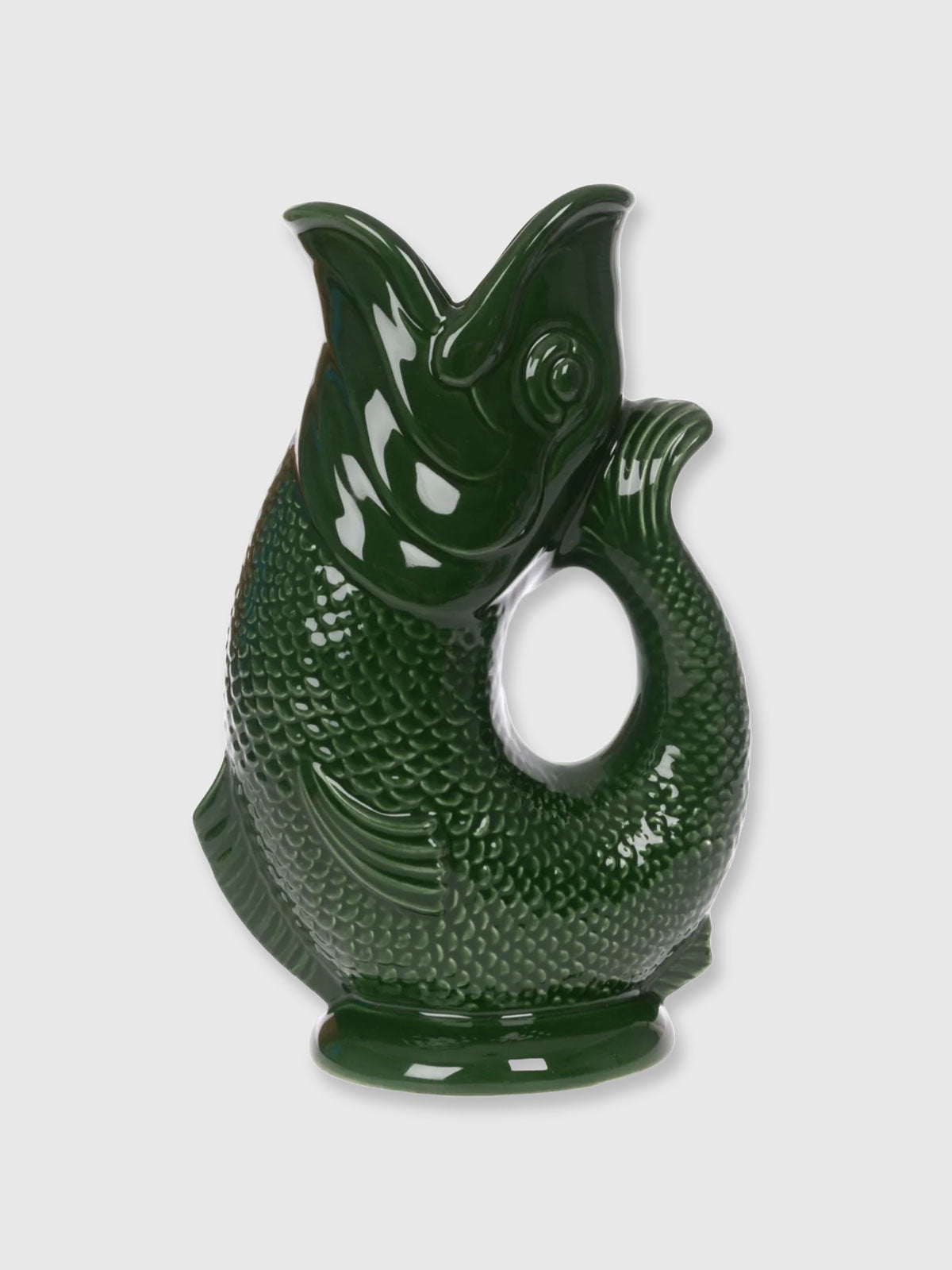 Gurgly Glug Jug Vase Large - Olive Green