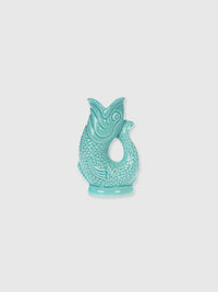 Gurgly Glug Jug Vase Mini Small - Aqua Green