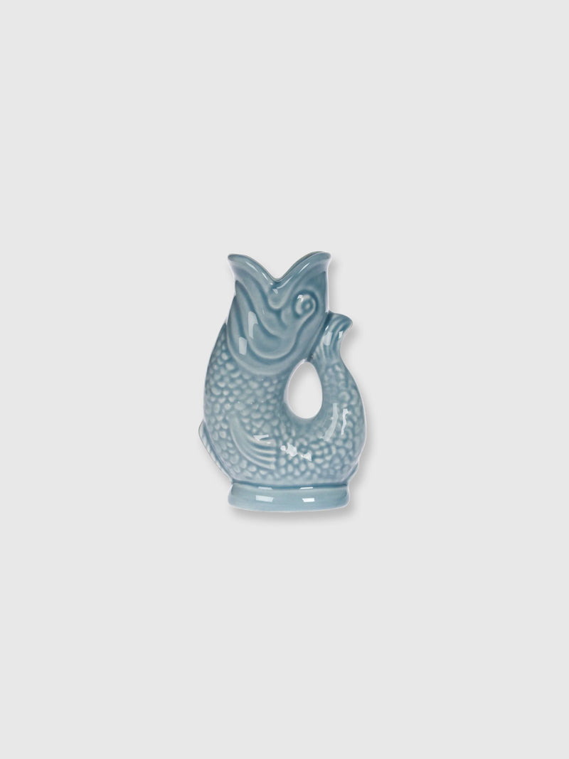 Gurgly Glug Jug Vase Mini Small - Blue Grey