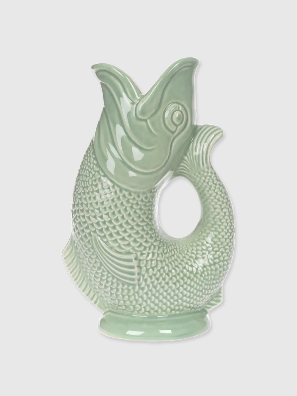 Gurgly Glug Jug Vase Large - Sage Green