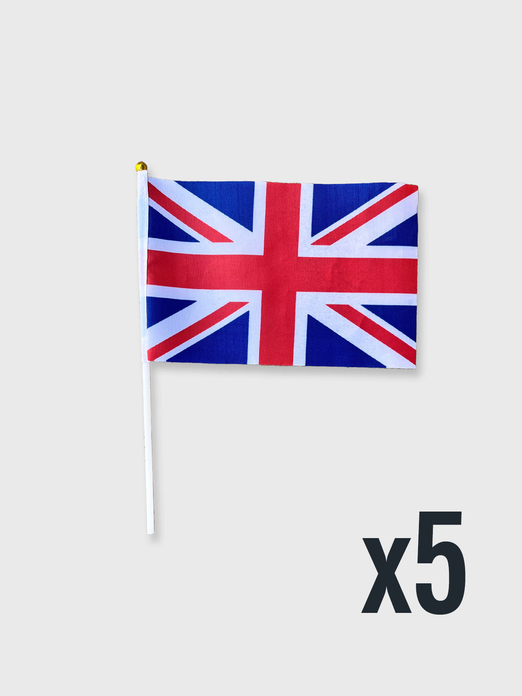Union Jack Handheld Flag (5 pack)