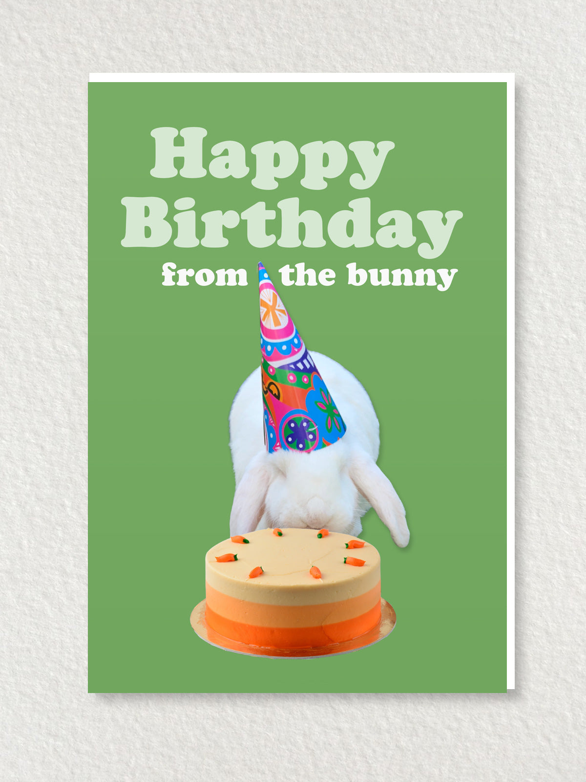 Greeting Card - Happy Birthday From The Bunny