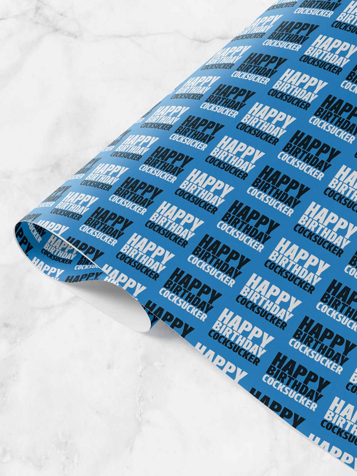 Rude Wrapping Paper - Happy Birthday Cock