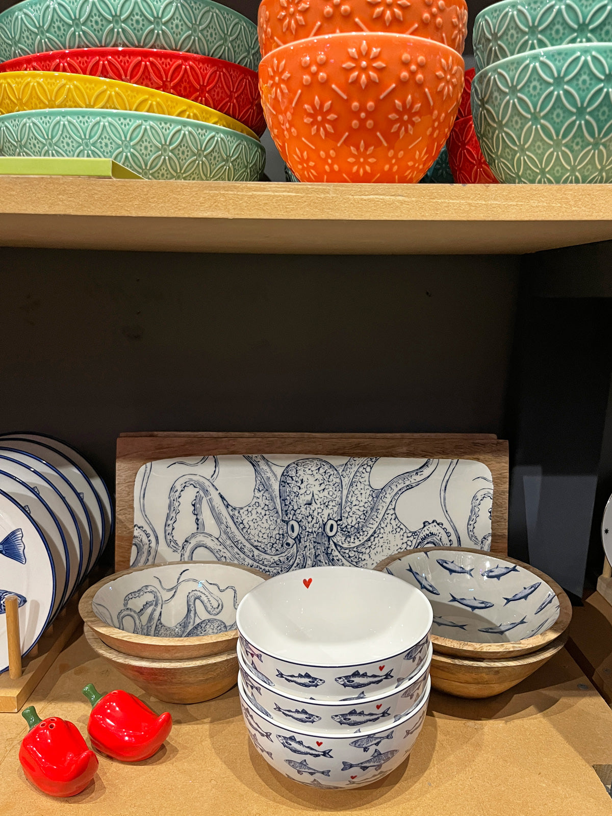 Soup Bowl - Fish and Hearts