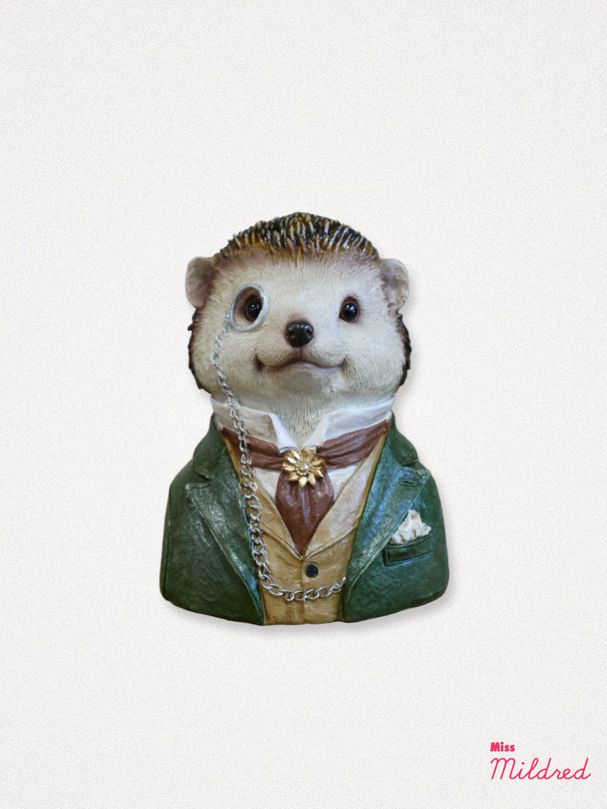 Hedgehog Bust Statue - 18cm