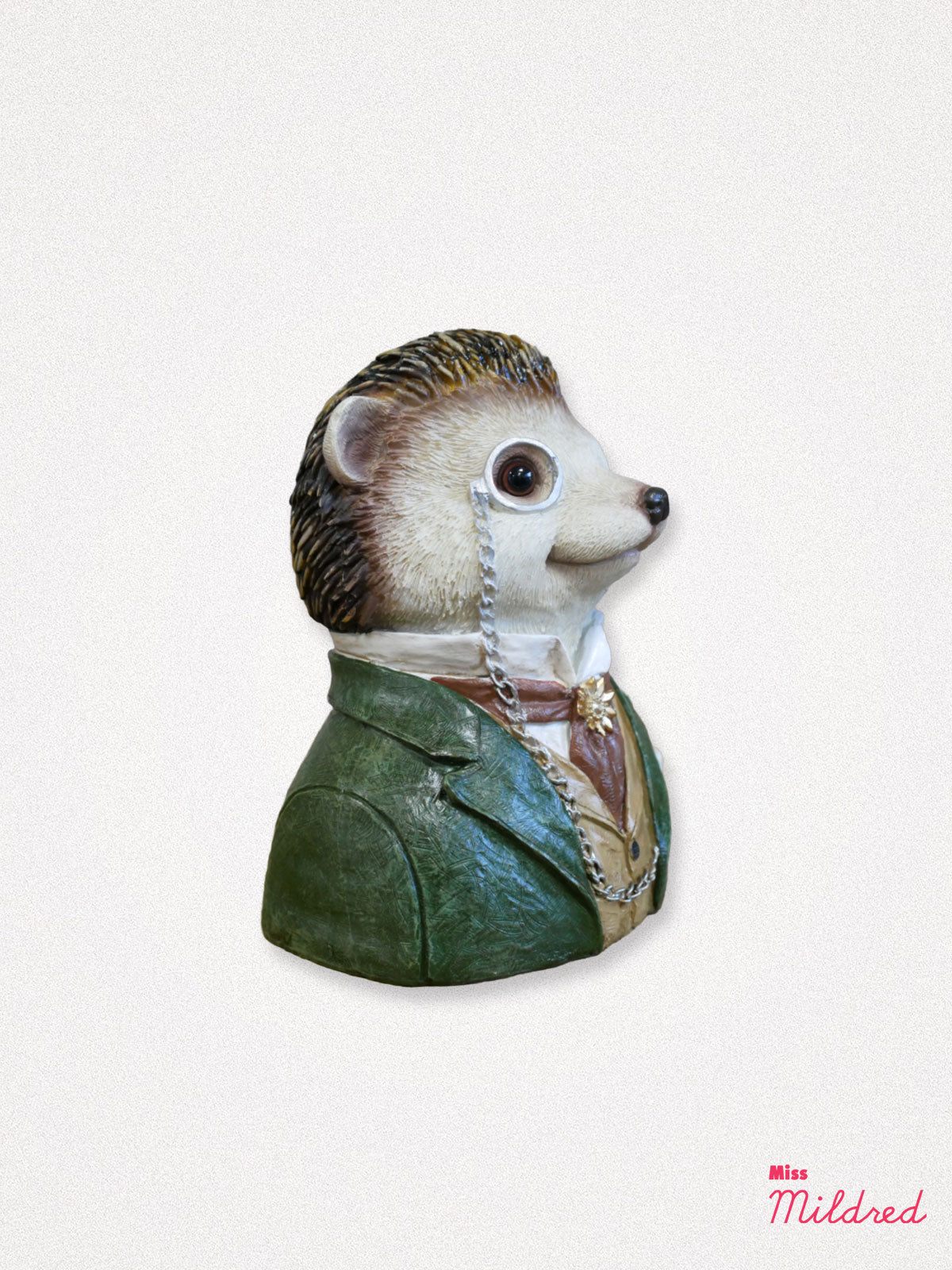 Hedgehog Bust Statue - 18cm